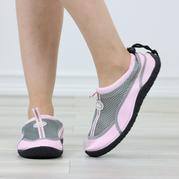 Pink Slip On Water Shoes Under Water Swimming For Beach, Pool Or River - Picture 10 of 13